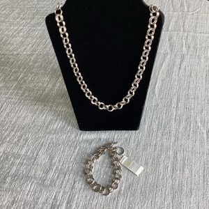 Kendra Scott Double Chain Link Necklace and Bracelet